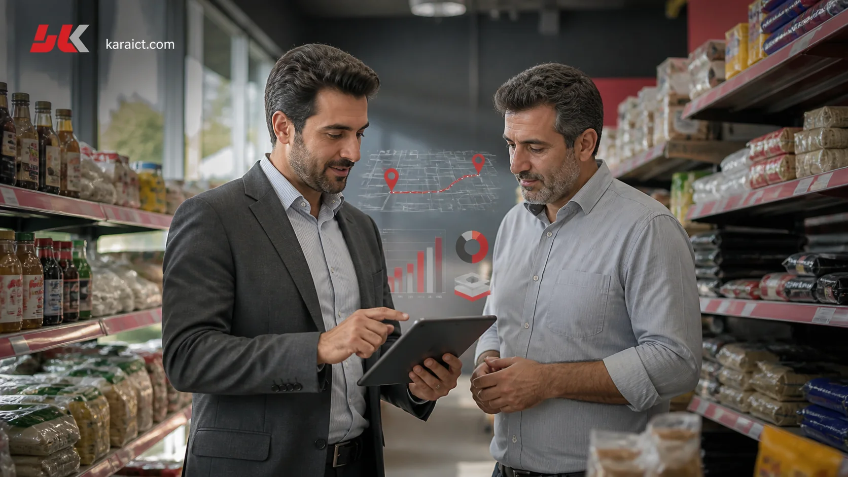استفاده ویزیتور فروش از نرم افزار سفارش گیری هنگام مراجعه به مشتری